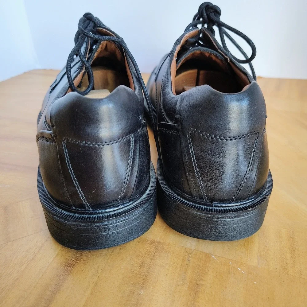 Johnston Murphy XC4 Mens Sz 8½ M Dress Shoes Black Oxfords‎ Waterproof Apron Toe